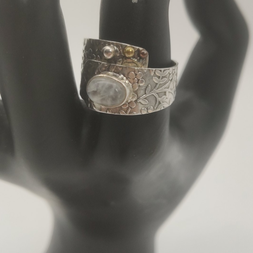 Custom Moon  Sterling Silver Ring💎